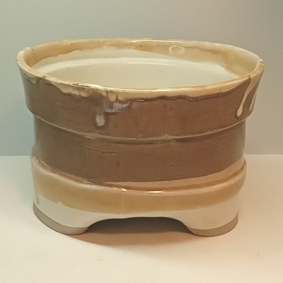 Large glazed artisan pottery planter. No flaws - Picture 7 of 7